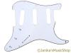 WHITE STRAT PICKGUARD 3PLY D